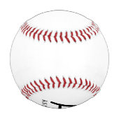 Anfangsname des Monogramms Personalisiert Baseball (Rückseite)