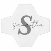 Anfangsname des personalisierten Monogramms Fußball (Flach)