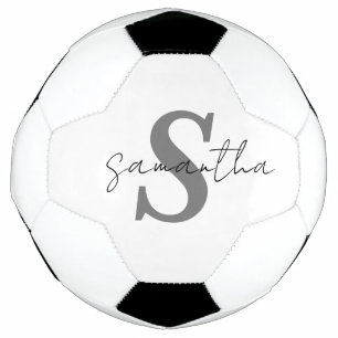 Anfangsname des personalisierten Monogramms Fußball