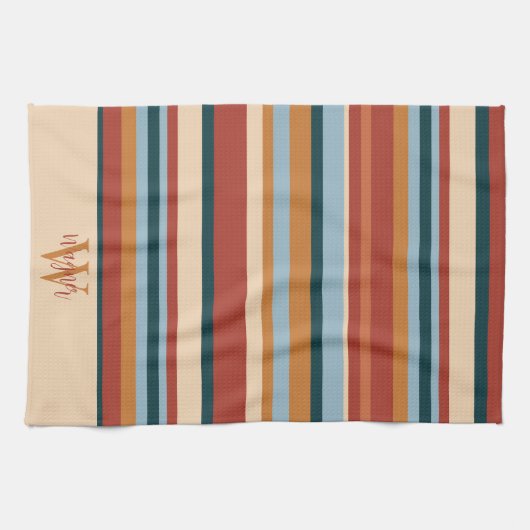 Anfangsname für ein benutzerdefiniertes Monogramm Geschirrtuch (Horizontal)