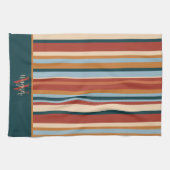 Anfangsname für ein benutzerdefiniertes Monogramm  Geschirrtuch (Horizontal)