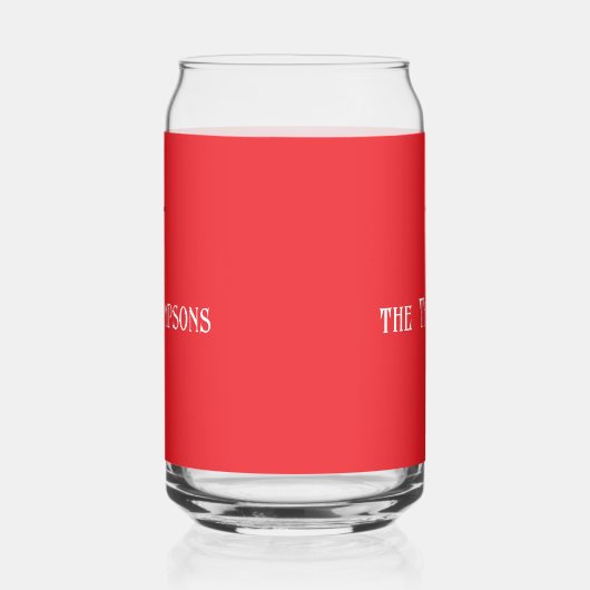 Anfangsname | Lebhaftes Red 16oz Getränk Dosenglas (Rechts)
