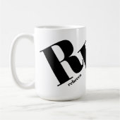 Anfangsname Monogramm Kaffeetasse (Links)