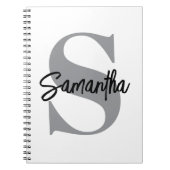 Anfangsname Monogramm Notizblock (Vorderseite)