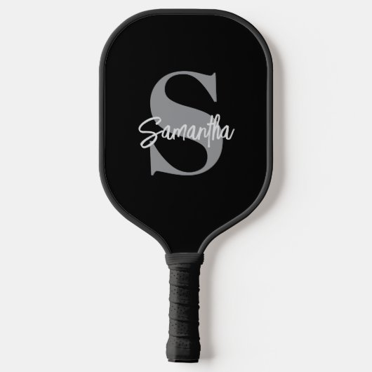 Anfangsname Monogramm Pickleball Schläger (Rückseite)