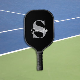 Anfangsname Monogramm Pickleball Schläger