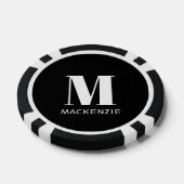 Anfangsname Monogramm Pokerchips (Einzeln)
