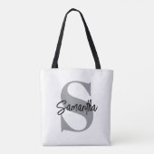 Anfangsname Monogramm Tasche (Rückseite)