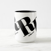 Anfangsname Monogramm Tasse (Zentrum)