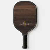 Anfangsname Rustikale Feminine Pickleball Schläger (Rückseite)