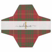 Anfangsname Tartan Green Red Kariert Fußball (Flach)