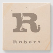 Anfangsschablonen-moderner Steinuntersetzer (Vorderseite)