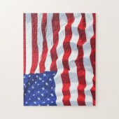 Anfechtende amerikanische US Flagge Puzzle (Vertikal)