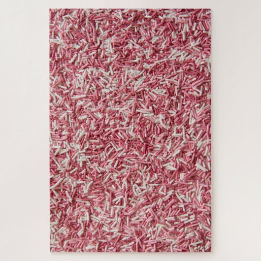 Anfechtende Sprinklen in rosa Weiß Puzzle (Vertikal)