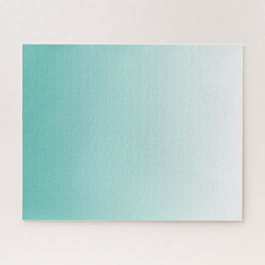 Anfechtung der Aquamarinen Gradient Ombre Puzzle (Horizontal)