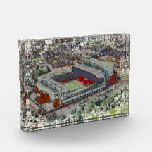 Anfield Stadion Liverpool - Künstlerische Aquarell