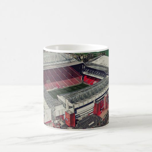 Anfield Stadium Liverpool - Artistic Watercolour Kaffeetasse (Mittel)