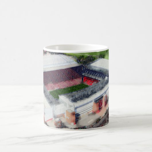Anfield Stadium Liverpool - Artistic Watercolour Kaffeetasse (Mittel)