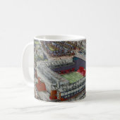 Anfield Stadium Liverpool - Artistic Watercolour Kaffeetasse (Vorderseite Links)