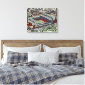 Anfield Stadium Liverpool - Artistic Watercolour Leinwanddruck (Insitu (Schlafzimmer))