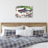 Anfield Stadium Liverpool - Artistic Watercolour Leinwanddruck (Insitu (Schlafzimmer))
