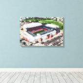 Anfield Stadium Liverpool - Artistic Watercolour Leinwanddruck (Insitu (Holzboden))