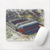 Anfield Stadium Liverpool - Artistic Watercolour Mousepad (Mit Mouse)