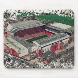 Anfield Stadium Liverpool - Artistic Watercolour Mousepad