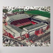 Anfield Stadium Liverpool - Artistic Watercolour Poster (Vorne)