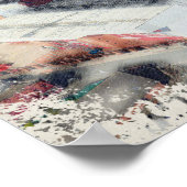 Anfield Stadium Liverpool - Artistic Watercolour Poster (Ecke)