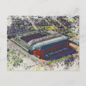 Anfield Stadium Liverpool - Artistic Watercolour Postkarte (Vorderseite)