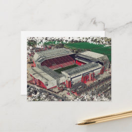 Anfield Stadium Liverpool - Artistic Watercolour Postkarte