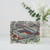 Anfield Stadium Liverpool - Artistic Watercolour Postkarte (Stehend Vorderseite)
