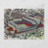 Anfield Stadium Liverpool - Artistic Watercolour Postkarte (Vorderseite)