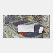 Anfield Stadium Liverpool - Artistic Watercolour Schreibtischunterlage (Tastatur & Maus)