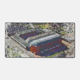 Anfield Stadium Liverpool - Artistic Watercolour Schreibtischunterlage