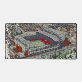 Anfield Stadium Liverpool - Artistic Watercolour Schreibtischunterlage