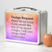 Anforderung Design - Kein Lunch Metall Brotdose (Beispiel)