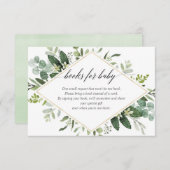 Anforderung eines Buches für Grüngrün und Blattgol Begleitkarte (Vorne/Hinten)