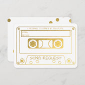 Anforderung eines Vintagen Kassettenbandspiels für Einladung (Vorne/Hinten)