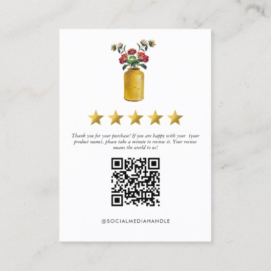 Anforderung QR-Code für die Überprüfung von Küchen Visitenkarte (Rückseite)