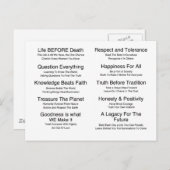 Anforderungen Postkarte (Vorne/Hinten)