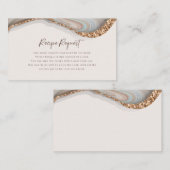 Anforderungskarte für Agate Marble Stone Visitenkarte (Vorne/Hinten)