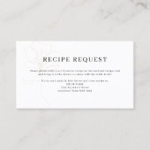 Anforderungskarte für die illustrierte Rose Visitenkarte (Vorderseite)