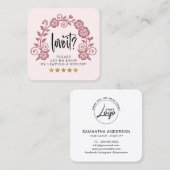 Anforderungslogo Quadratische Visitenkarte (Vorne/Hinten)