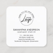 Anforderungslogo Quadratische Visitenkarte (Rückseite)