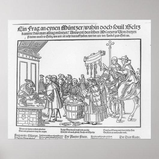 Anfrage an einen Mintmaker, c.1500 Poster (Vorne)