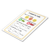 Anfrage des Beraters zum Primärleser Notizblock (angewinkelt)