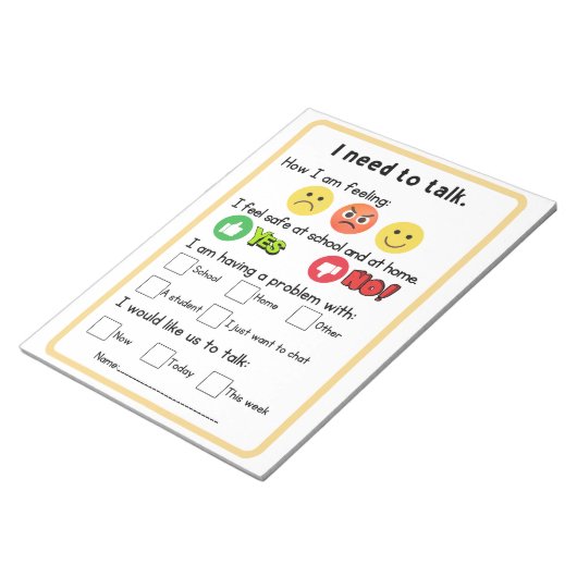 Anfrage des Beraters zum Primärleser Notizblock (angewinkelt)