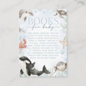 Anfrage für das Baby-Shower-Buch "Sea Whale" Begleitkarte (Vorderseite)